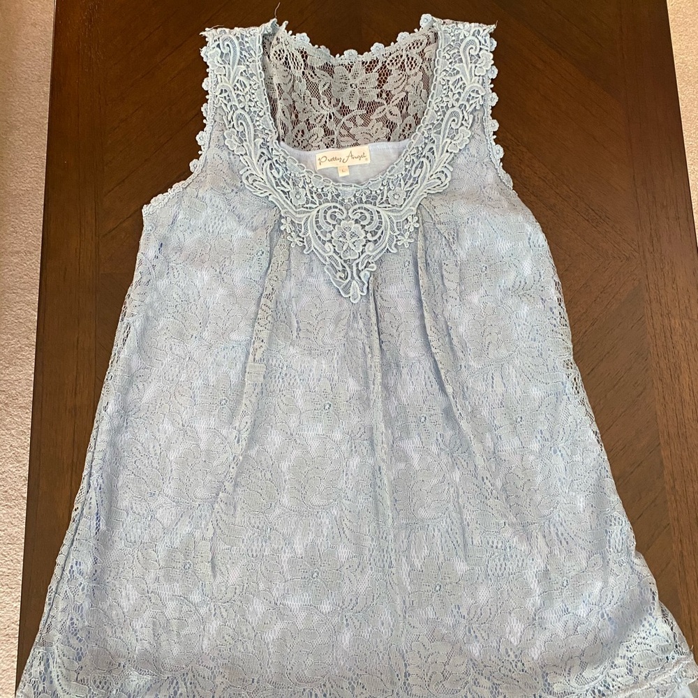 Pretty Angle Blue Top